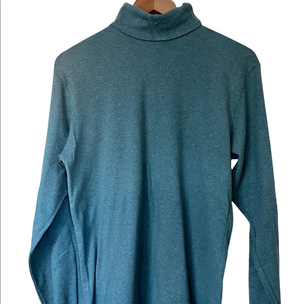 Vintage L.L. Bean Teal Turtle Neck size Large